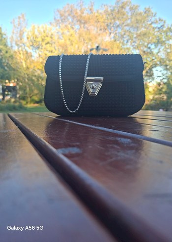 Siyah  el Örgüsü Kadın Çanta - Görsel 12