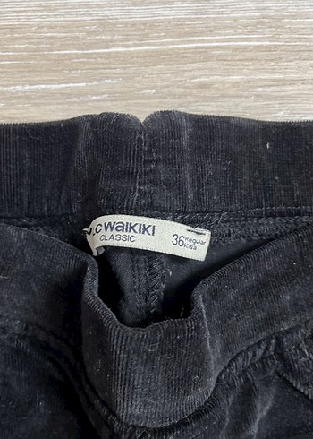 LC Waikiki Kadın Siyah kadife tayt Pantolon