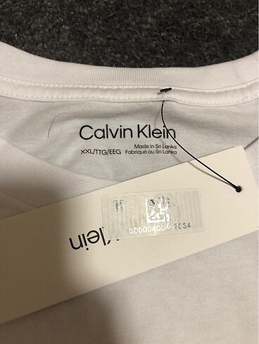 xxl Beden beyaz Renk Orijinal Beyaz Calvin Klein Tişört