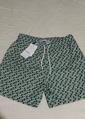 Off White Erkek Plaj Şort - Görsel 2