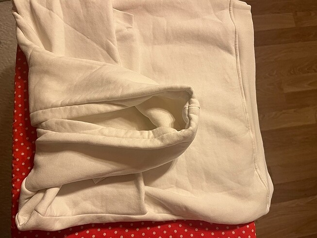 9 Yaş Beden beyaz Renk Kapüşonlu Sweat