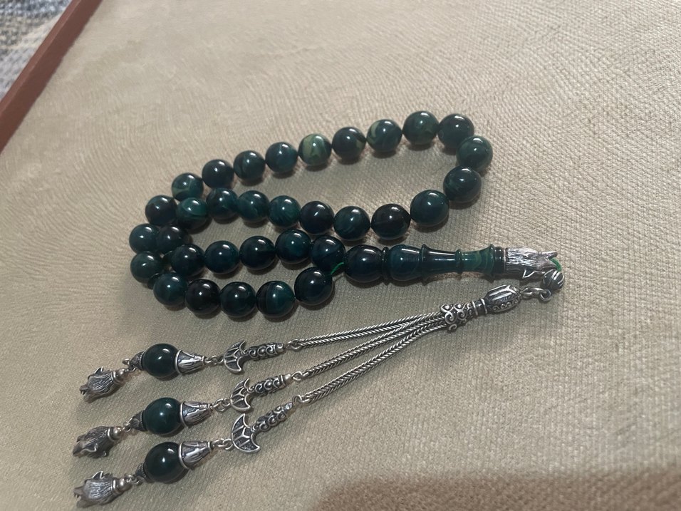 Erkek Turkuaz hareli Tesbih - Görsel 4