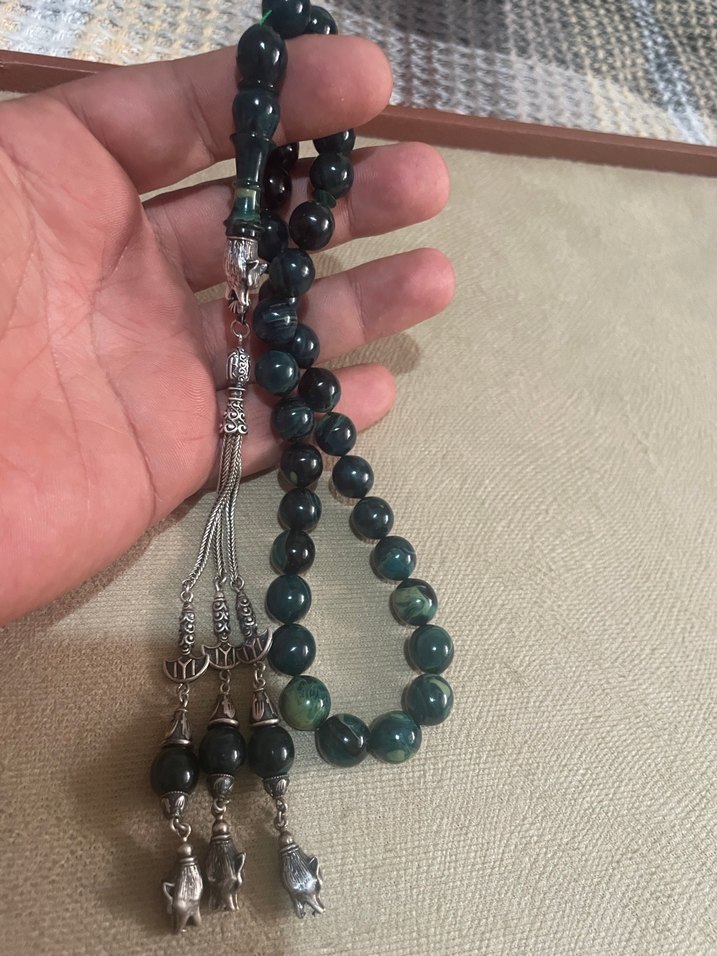 Erkek Turkuaz hareli Tesbih - Görsel 5