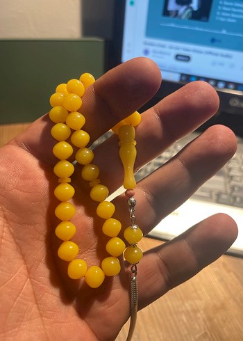 Sarı sıkma  Tesbih şalgami bilek boy gümüş tasarım - Görsel 5