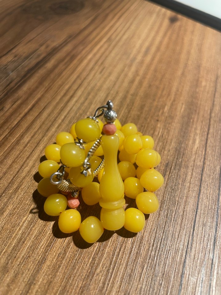 Sarı sıkma  Tesbih şalgami bilek boy gümüş tasarım - Görsel 2