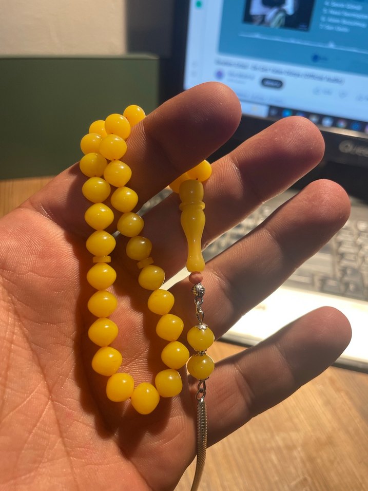 Sarı sıkma  Tesbih şalgami bilek boy gümüş tasarım - Görsel 5