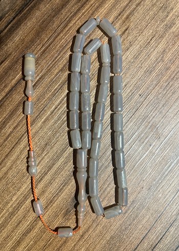 Gri eski isteka obje Erkek Tesbih - Görsel 3