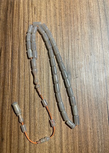 Gri eski isteka obje Erkek Tesbih - Görsel 2