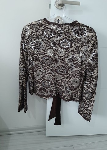 Dantel Detaylı Fitted Bolero ve Elbise - Görsel 3