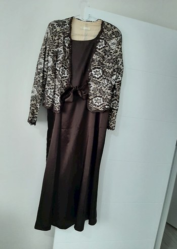 Dantel Detaylı Fitted Bolero ve Elbise - Görsel 2