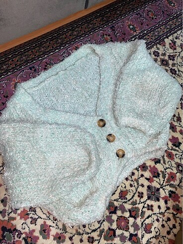 Peluş ceket belden
