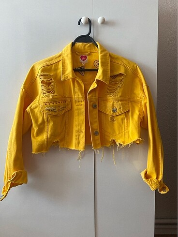 Crop ceket