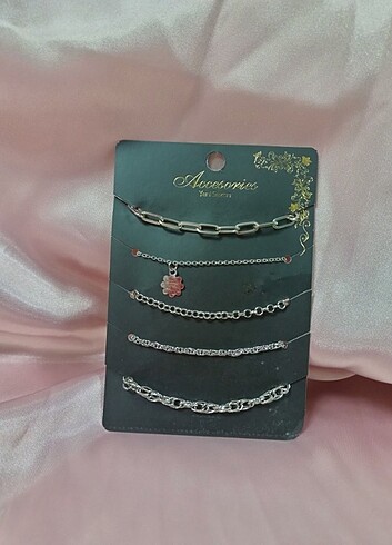 Accessorize 5'li Gümüş Zincir Bileklik