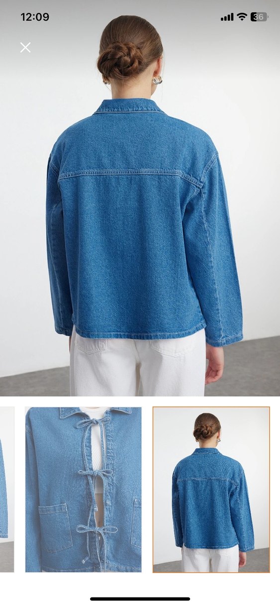 Kadın Denim Ceket - Görsel 3