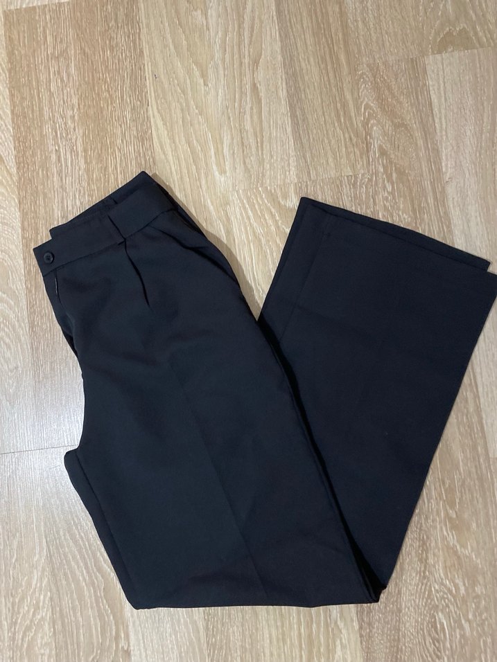 Kadın Siyah Palazzo Pantolon - Görsel 2