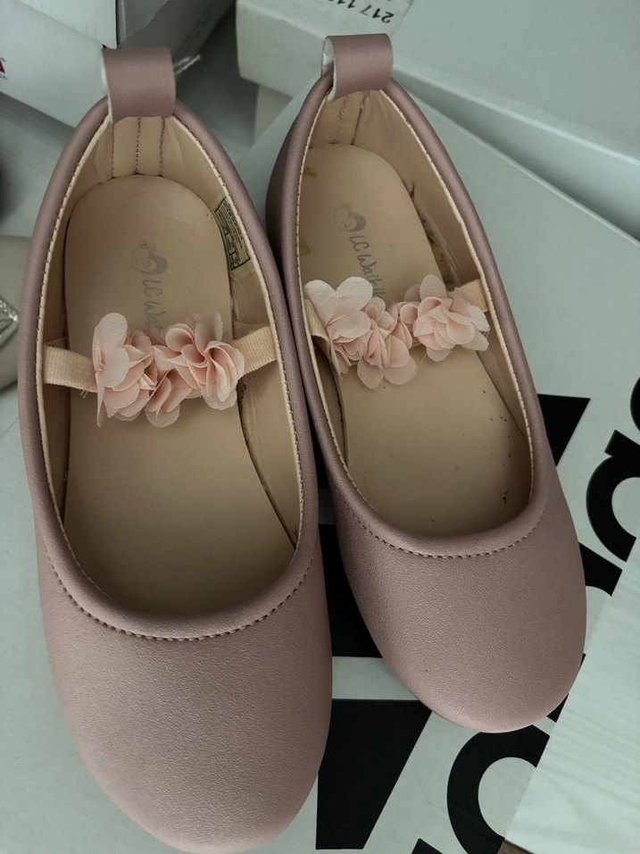 Kız Çocuk Pembe Fırfırlı Babet - Görsel 3