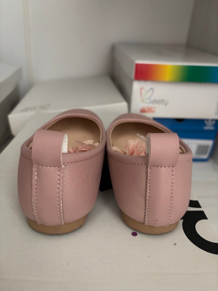 Kız Çocuk Pembe Fırfırlı Babet - Görsel 4