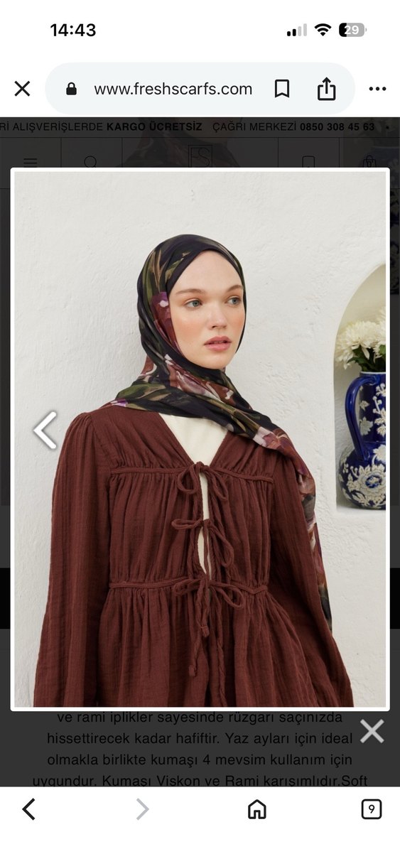 Freshscarfs rami şal satıldı - Görsel 3