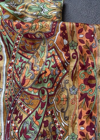 Bohem Çok Renkli Kadın Şal - Görsel 2