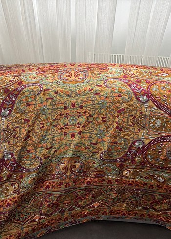 Camel Renkli Bohem Tarzı Drapeli Kadın Şal - Görsel 7