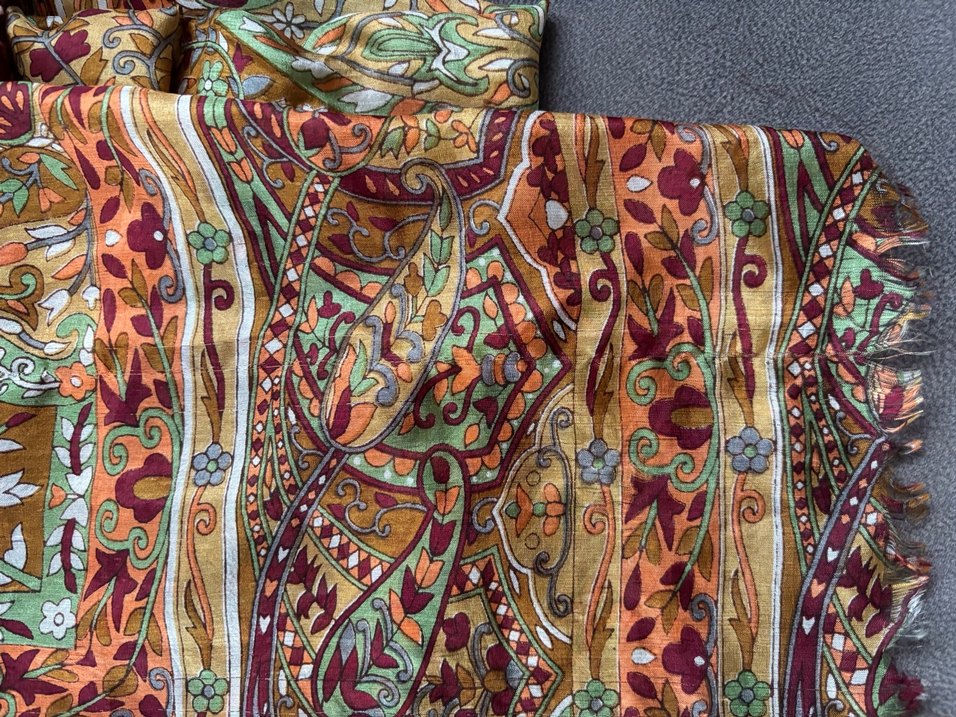 Camel Renkli Bohem Tarzı Drapeli Kadın Şal - Görsel 4