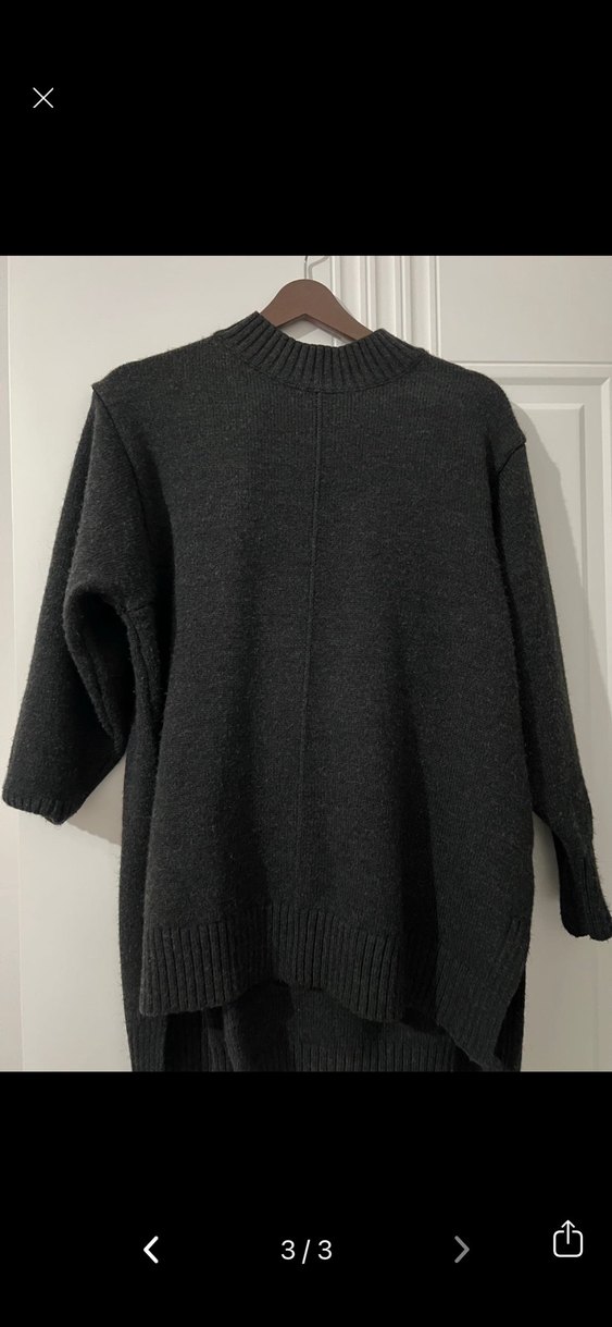 Kadın Siyah Rahat Kesim Boğazlı Takım - Görsel 5