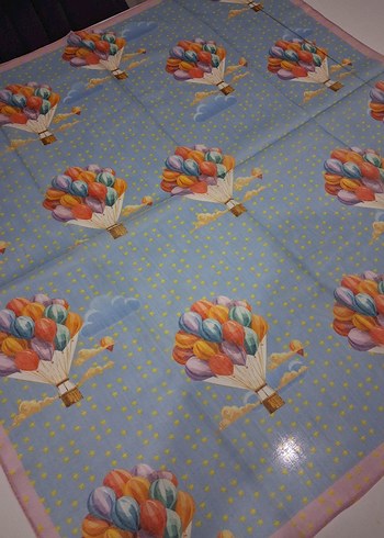 Pastel Renkli Baskılı Çocuk Başörtüsü - Görsel 2