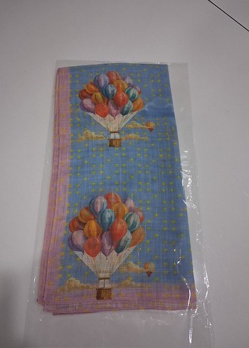 Pastel Renkli Baskılı Çocuk Başörtüsü - Görsel 4