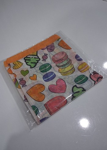 Renkli Baskılı Çocuk Başörtüsü - Görsel 4