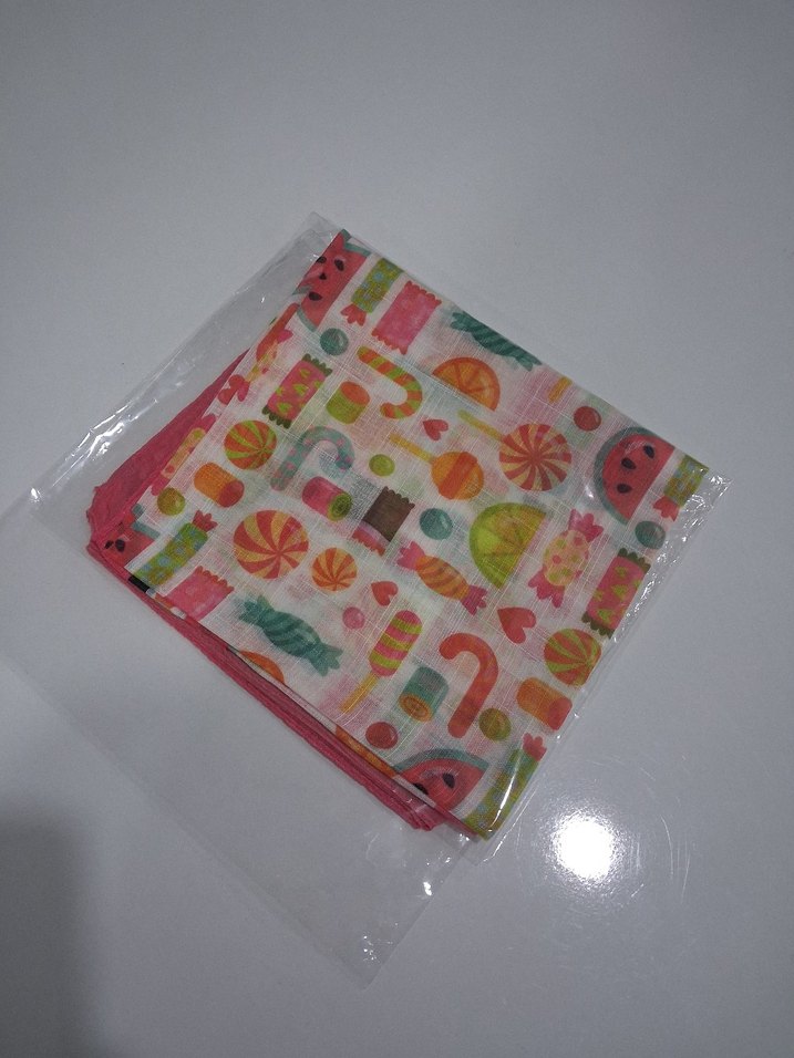 Çocuk Desenli Çok Renkli çocuk başörtüsü - Görsel 2