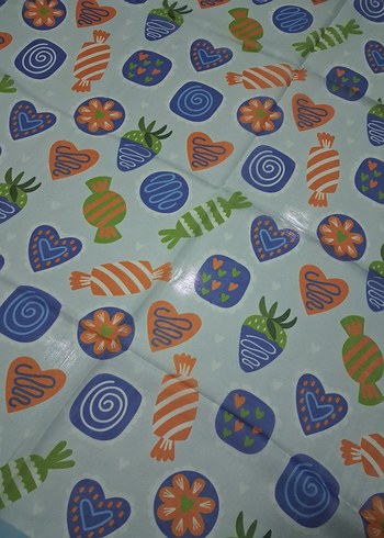 Renkli şeker desenli çocuk başörtüsü - Görsel 2