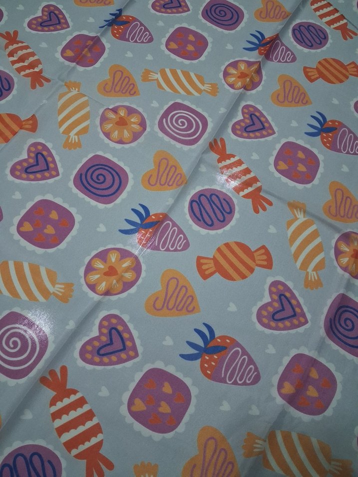 Renkli şeker desenli çocuk başörtüsü - Görsel 3