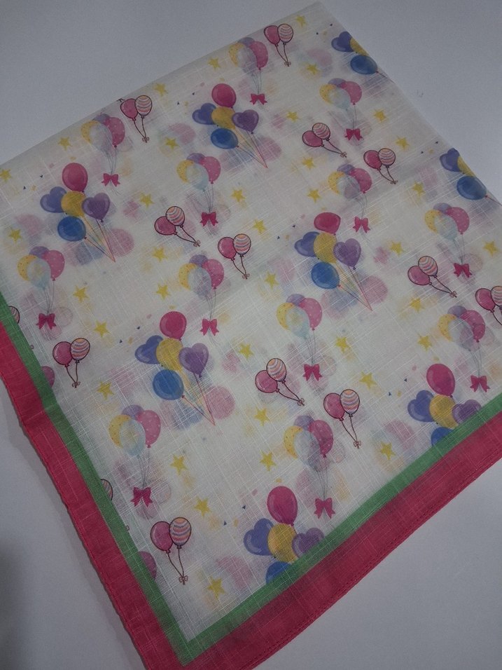 Renkli Baskılı Çocuk Başörtüsü - Görsel 2