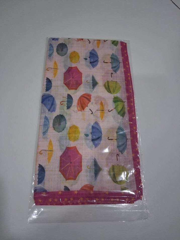 Şeffaf Çok Renkli Kadın Fular - Görsel 2