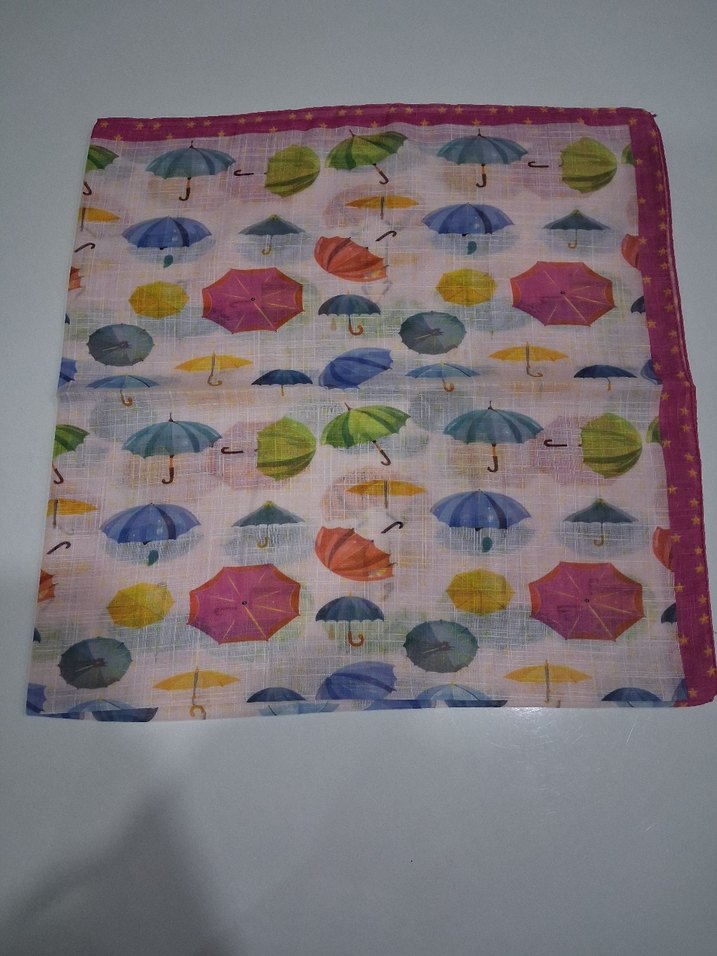 Şeffaf Çok Renkli Kadın Fular - Görsel 3