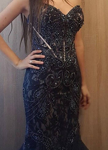 Lacivert 36 beden abiye