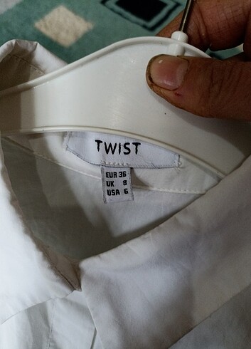 s Beden beyaz Renk Twist 36 beden gömlek 