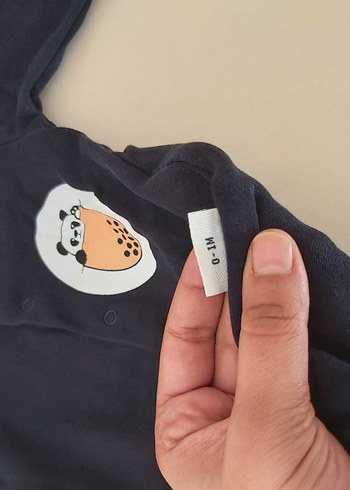 Renkli Baskılı Kollu Bebek Body - Görsel 4