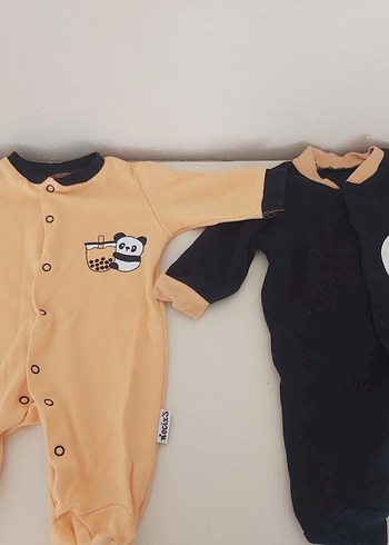 Renkli Baskılı Kollu Bebek Body - Görsel 5