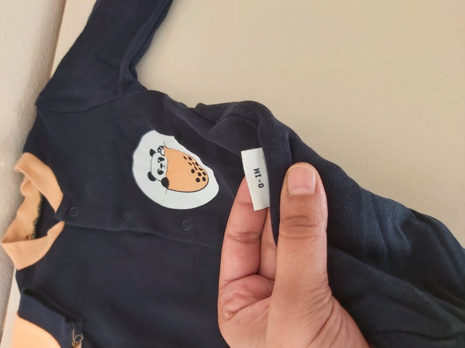 Renkli Baskılı Kollu Bebek Body - Görsel 4