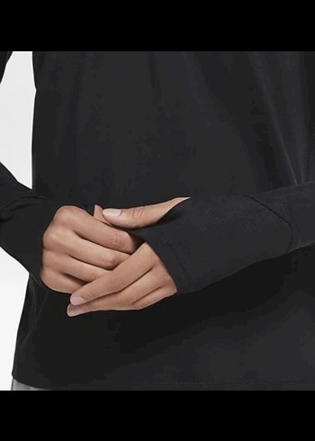 m Beden Kadın Siyah Yarım Fermuarlı Sweatshirt