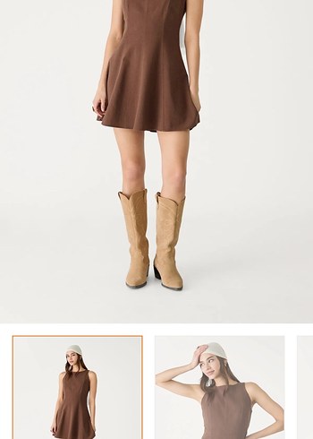 Stradivarius keten elbise