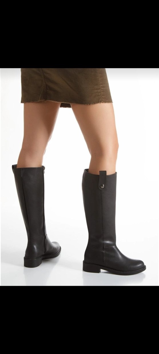 Siyah Tokalı Kadın çizme - Görsel 3