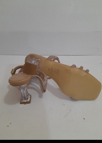 Diğer Diger Bej Stiletto Topuklu Kadın Abiye Ayakkabı