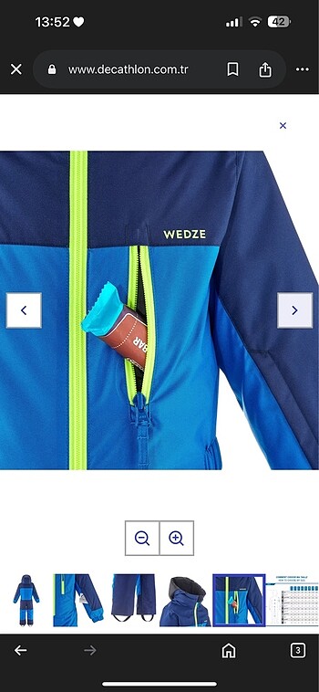 24-36 Ay Beden mavi Renk Decathlon erkek çocuk tulum