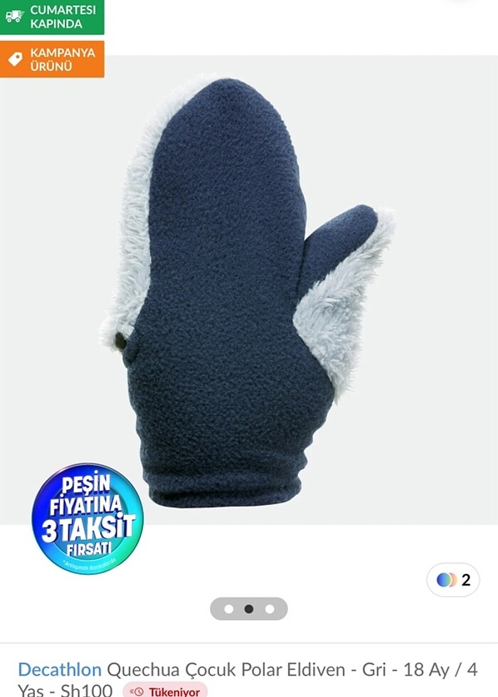 Decathlon yün eldiven - Görsel 3