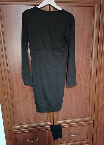 42 Beden Kahverengi mini elbise