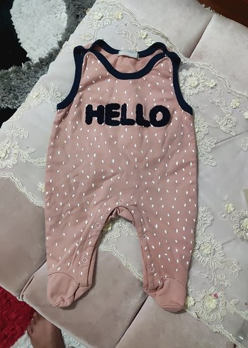 Diğer Pembe Nakışlı Bebek Kız Tulum