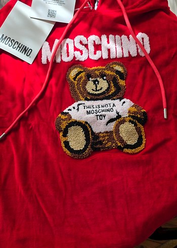 Moschino Moschino Kadife kapşonlu