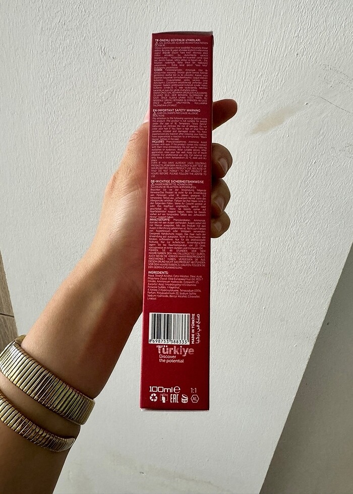 Ateş kızılı saç boyası 100 ml - Görsel 2